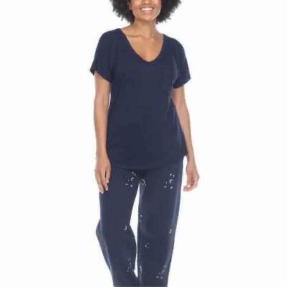 ⚠️4/$15⚠️ Honeydew Lounge Top Navy Size Medium PJ Pajama Pyjama